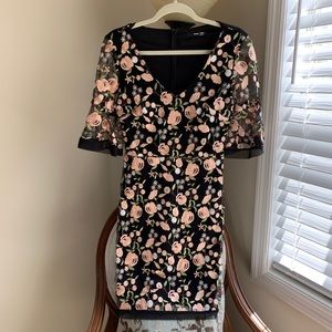 Black floral dress from ASOS